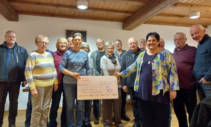 Spende 550 € / Chorkonzert Adventsmarkt Dorndorf